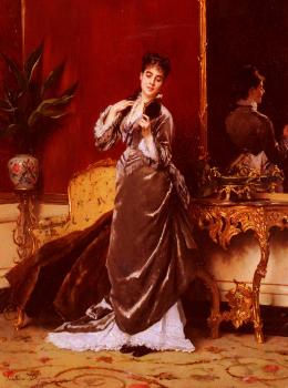 Gustave Leonhard De Jonghe : Dressing For The Ball